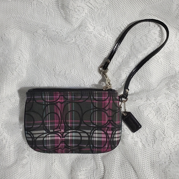 Coach Tartan Wristlet - Picture 2 of 6